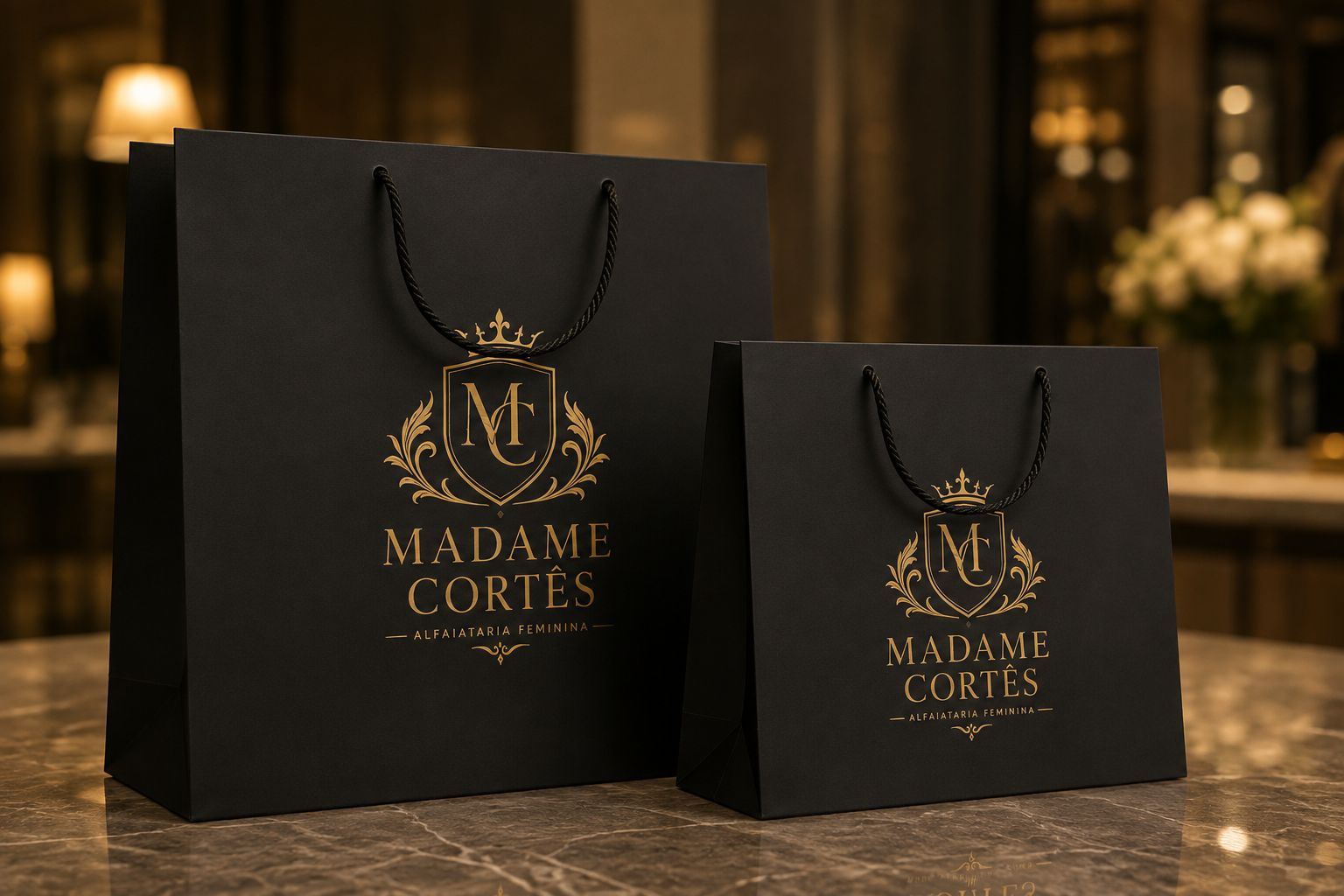 A Madame Cortês é uma marca de alfaiataria feminina inspirada na elegância e sofisticação do estilo europeu. Criamos peças que unem clássico, moderno e atemporal em uma identidade única. Cada detalhe é pensado para valorizar a presença e a personalidade da mulher. Nossa proposta é transformar a moda em uma expressão de confiança e autenticidade. Cortes sofisticados e acabamento cuidadoso fazem parte da essência da marca. A Madame Cortês acompanha a mulher em momentos especiais e também no dia a dia. Uma moda elegante para quem não abre mão de estilo e qualidade. Inspirada na moda europeia, nossa identidade celebra a beleza dos detalhes. Madame Cortês — elegância, personalidade e presença em cada escolha. Vista seu estilo. Viva sua elegância.